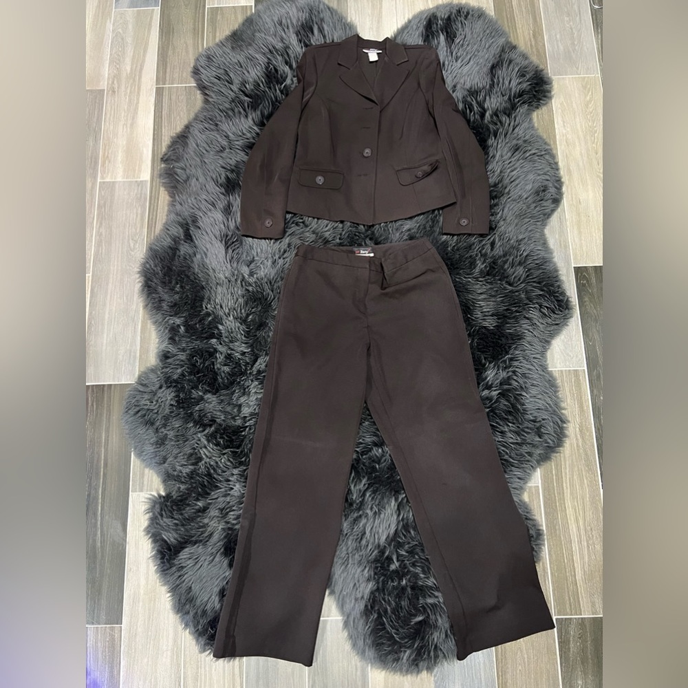 Tracy Evans Brown Pantsuit Size10